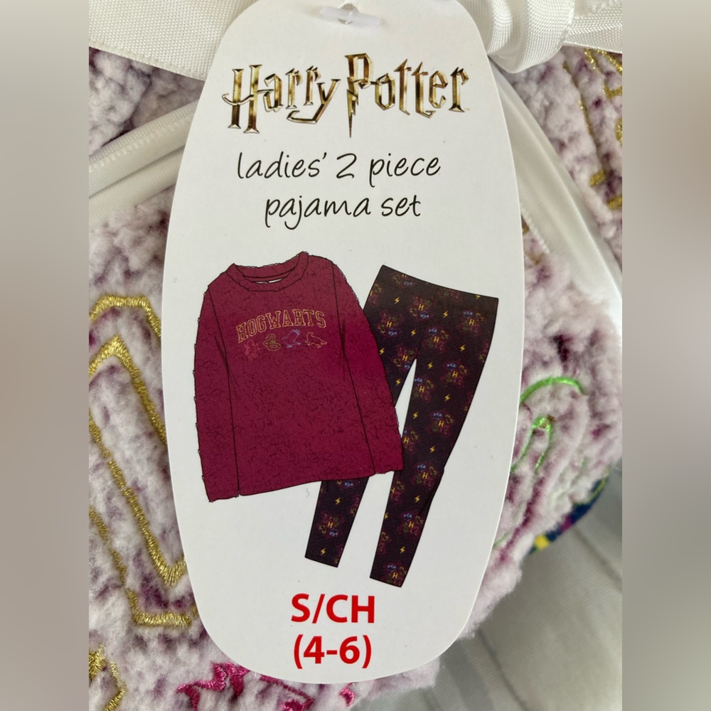Two piece pajama set. Harry Potter themed. Size small.